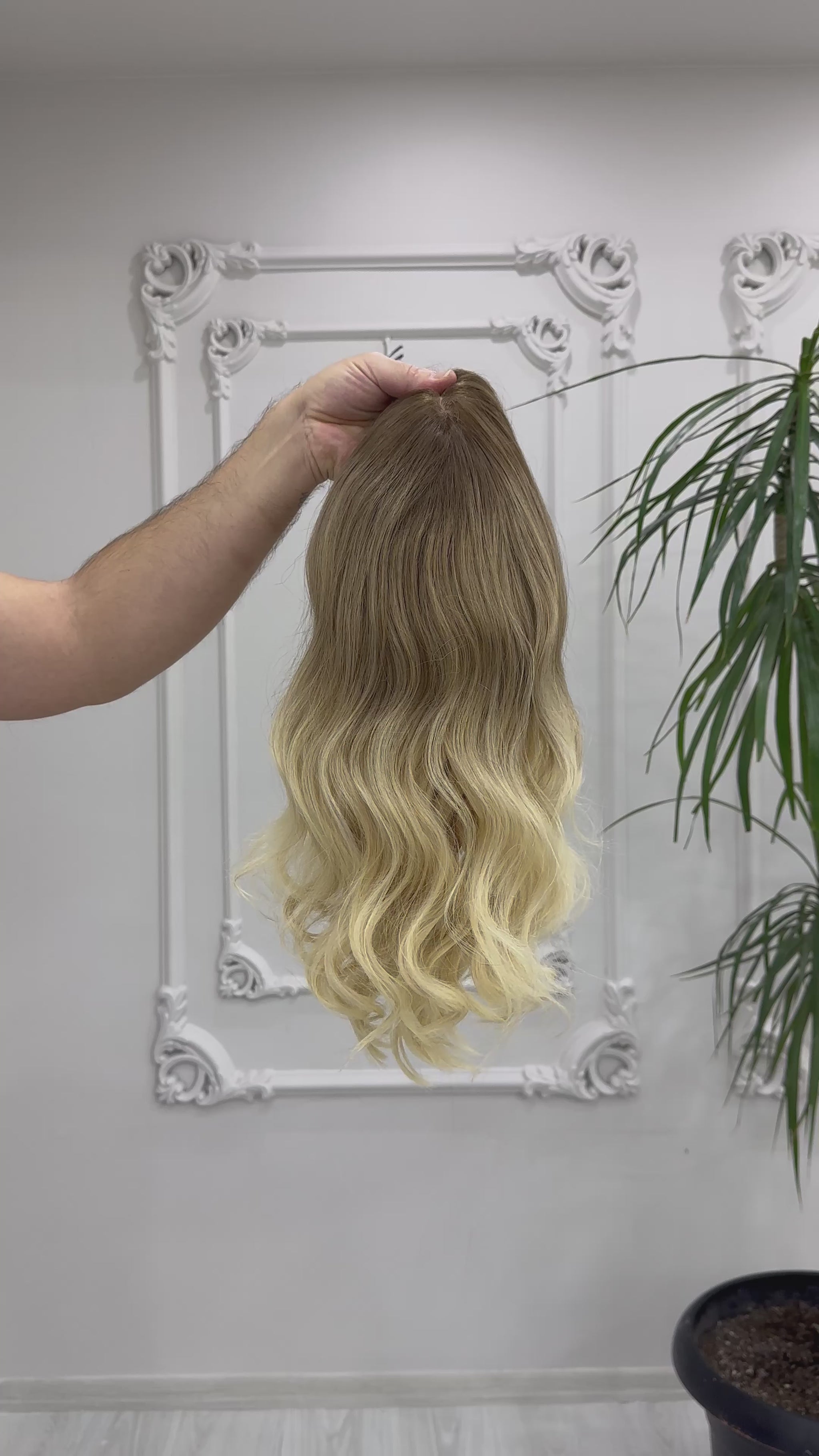 human hair wig, real human hair, premium hair, realistic skin base, handmade wig, natural hair, virgin hair, natural look, silk base wig, alopecia wig, hair loss, hair thinning, easy to wear, gift for her, honey blonde
