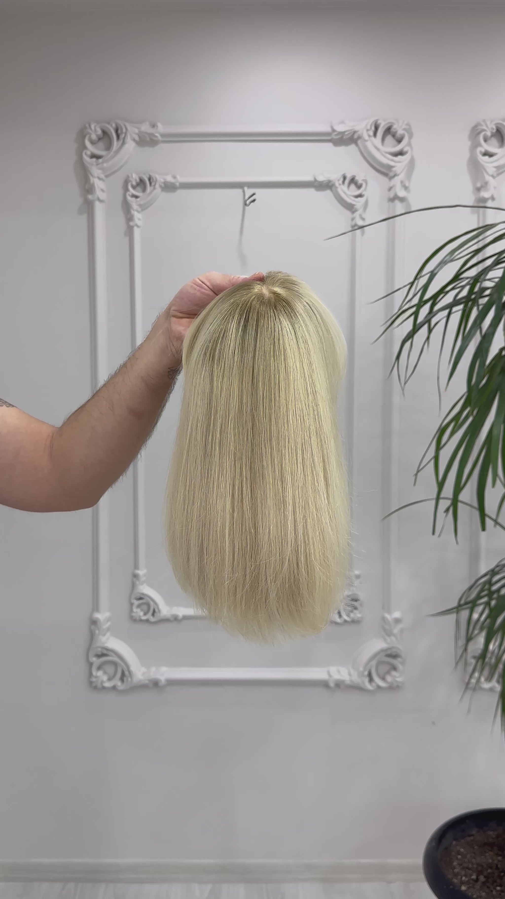 human hair wig, real human hair, premium hair, realistic skin base, handmade wig, natural hair, virgin hair, natural look, silk base wig, alopecia wig, hair loss, hair thinning, easy to wear, gift for her, blonde
