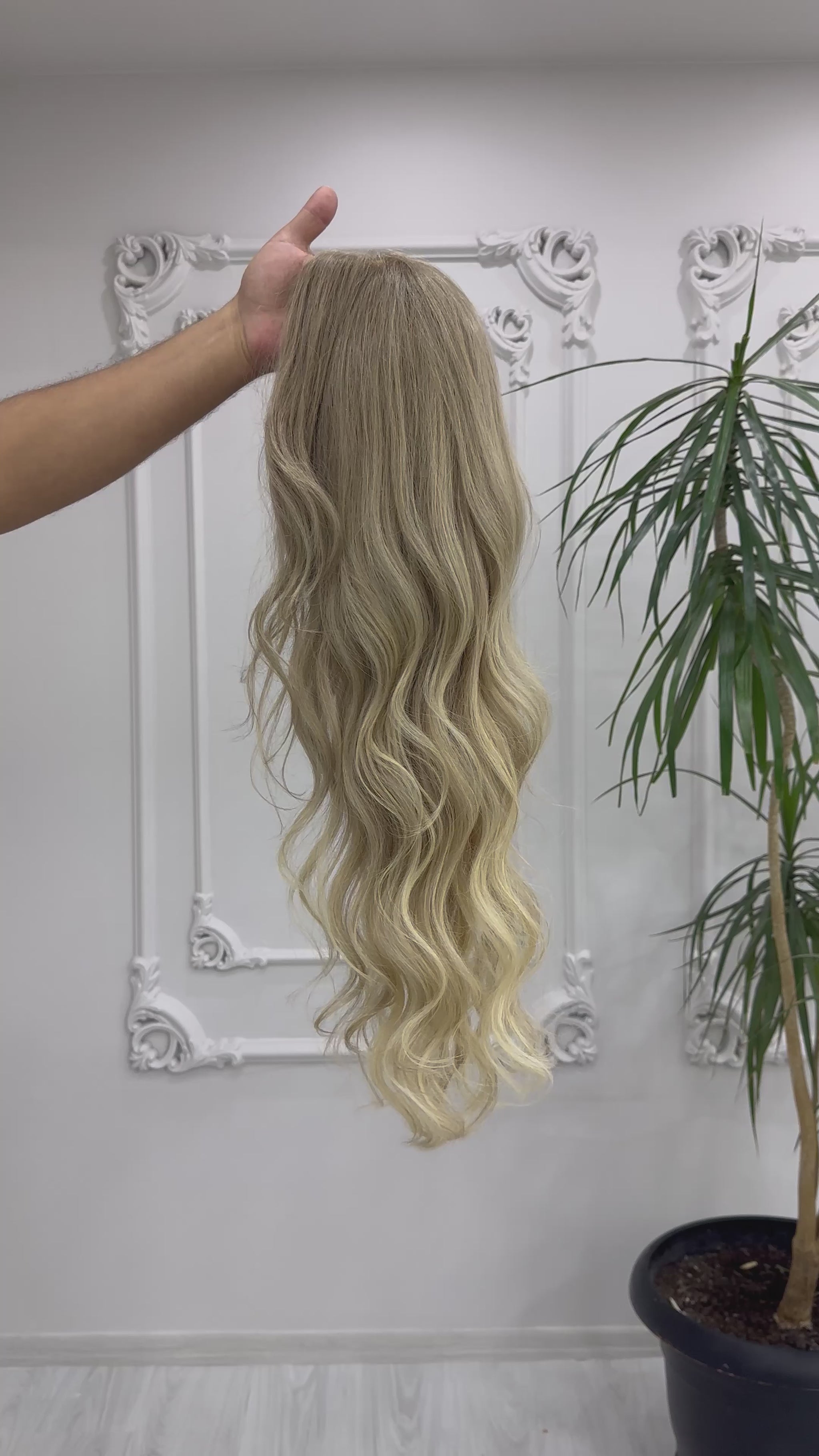 human hair wig, real human hair, premium hair, realistic skin base, handmade wig, natural hair, virgin hair, natural look, silk base wig, alopecia wig, hair loss, hair thinning, easy to wear, gift for her, honey blonde